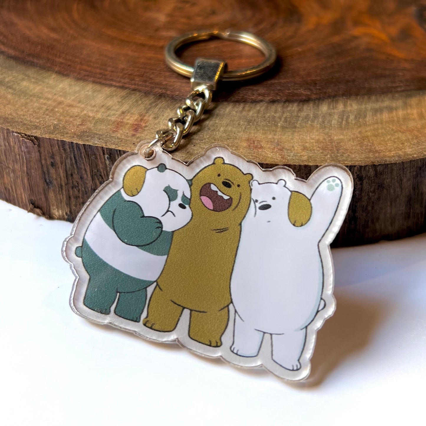 We Bare Bears Trio Keychain