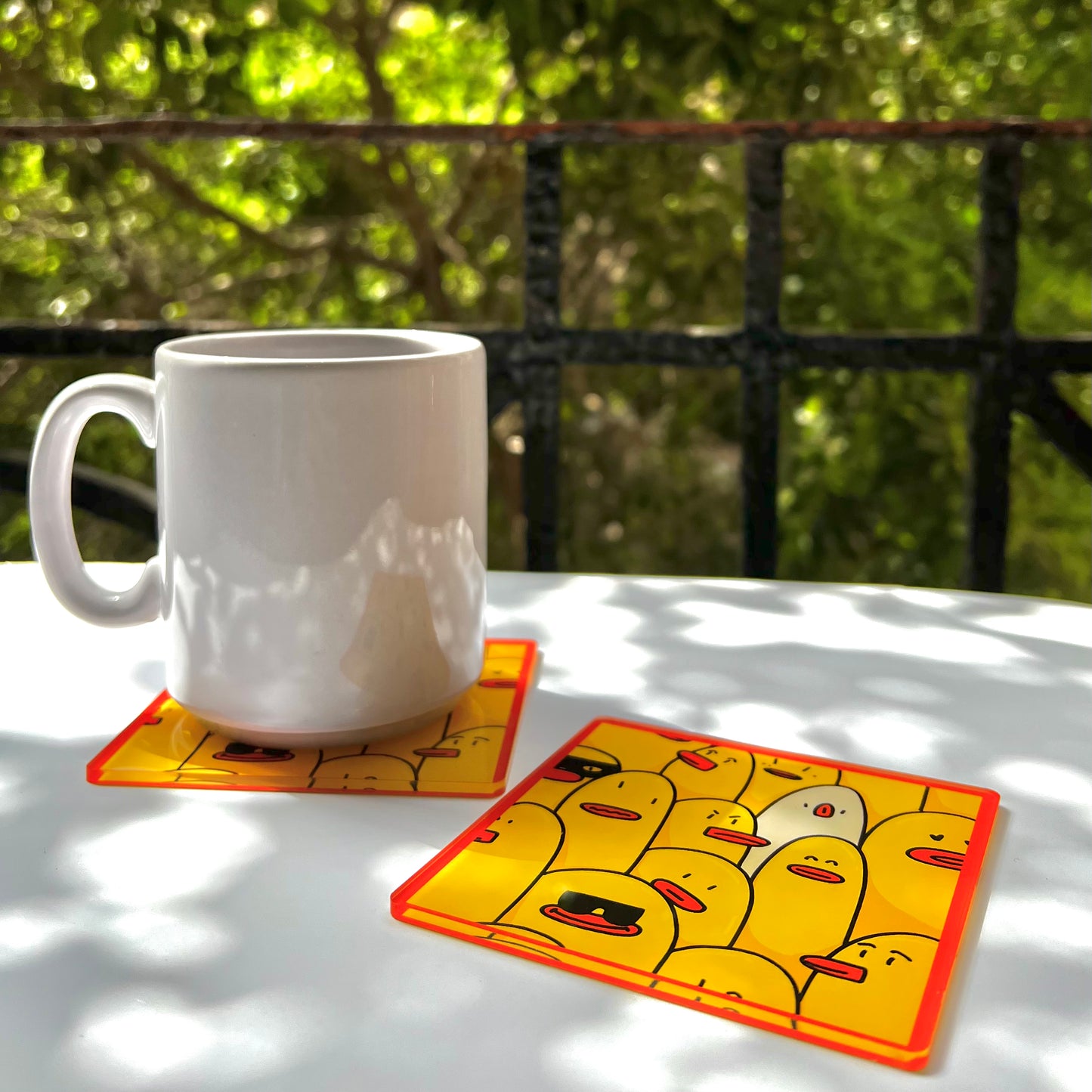 Duck Army Acrylic Coaster