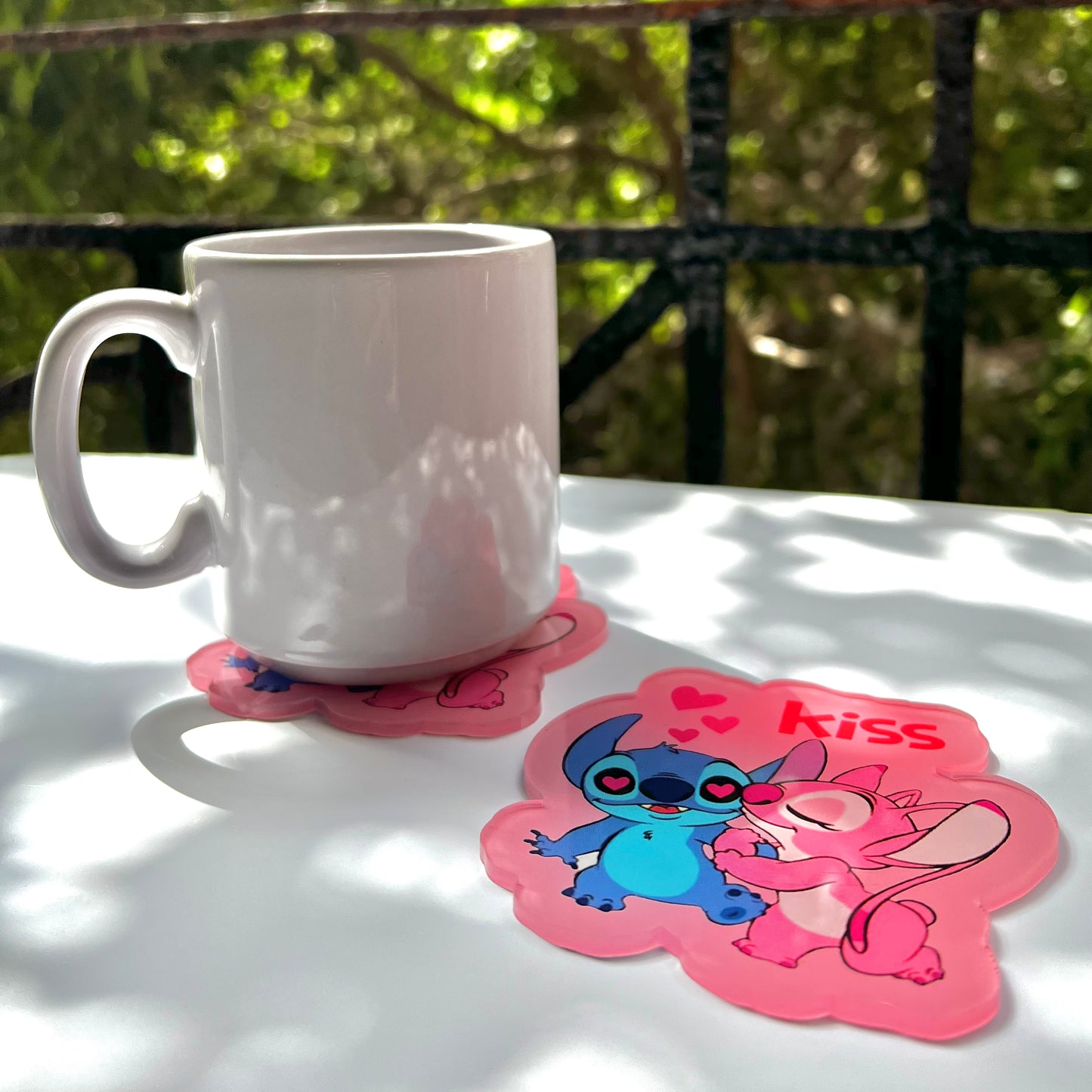 Stitch & Angel "Kiss" Coaster