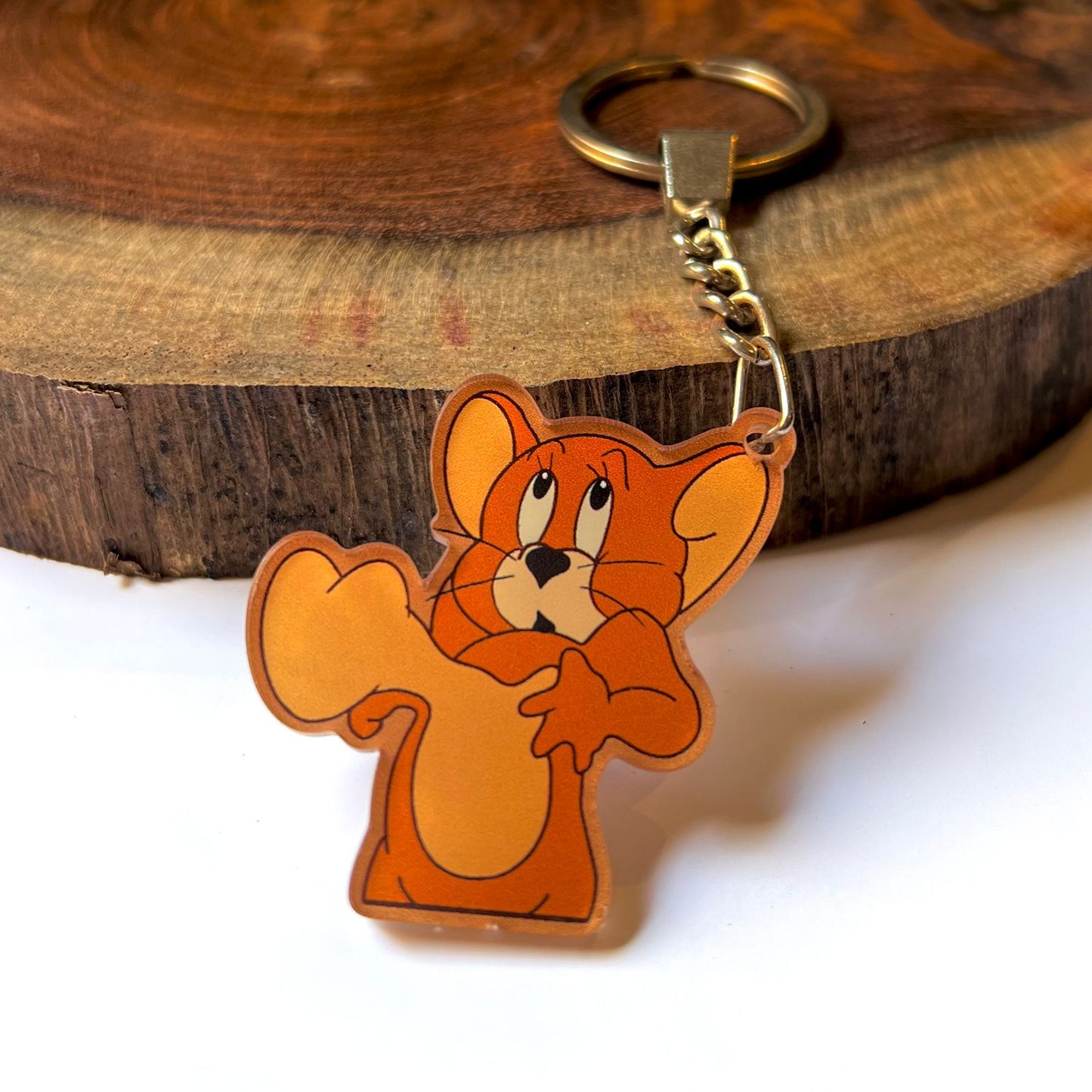 Confused Jerry Meme Acrylic Keychain