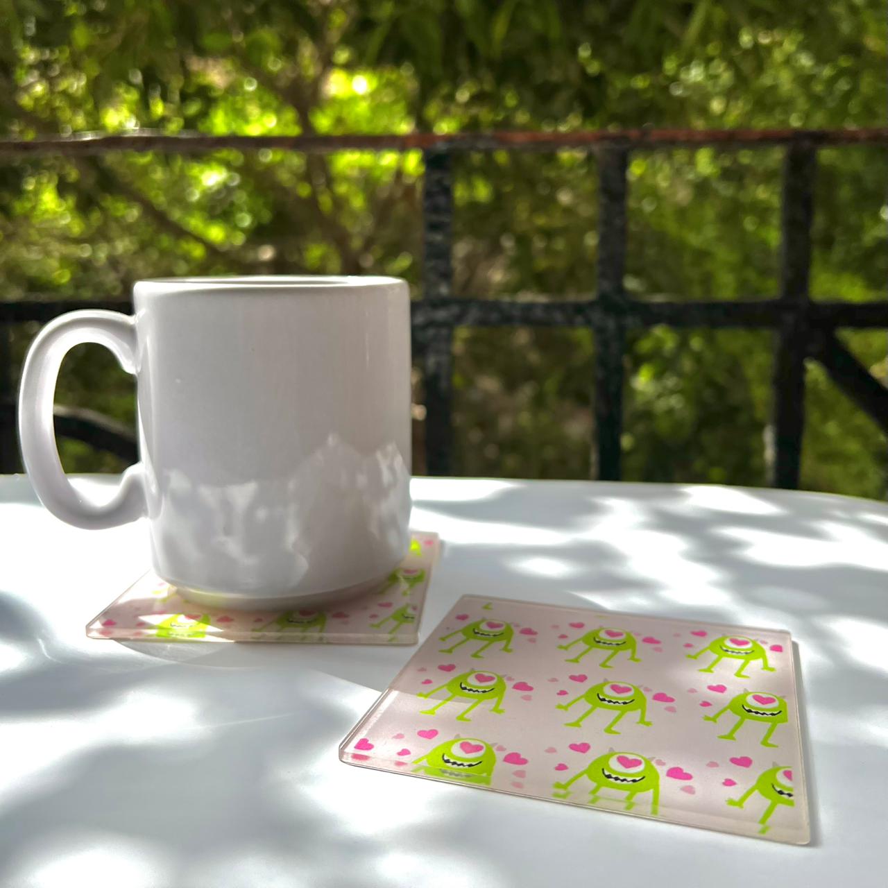 Mike Wazowski "Heart Eyes" Acrylic Coaster