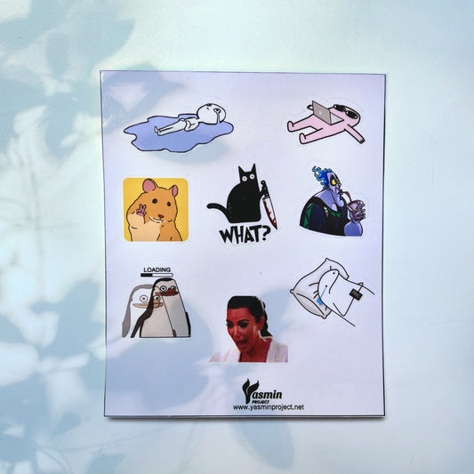 Iconic Memes Stickers Sheet