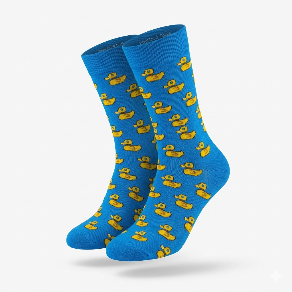 Retro Pixel Duck (Sky Blue)