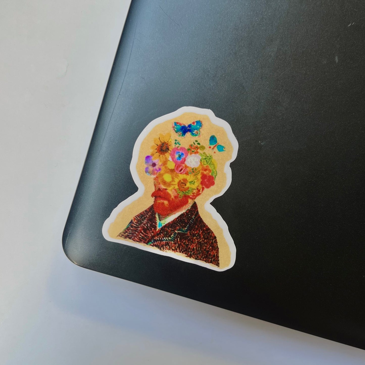 Van Gogh Floral Portrait - Single Sticker