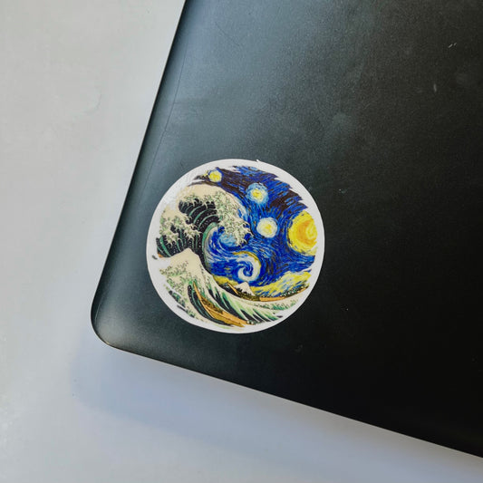 The Starry Wave Sticker