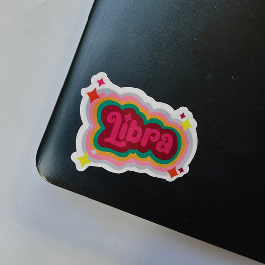 Libra Retro Sticker
