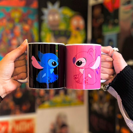 Stitch & Angel Couple Mugs Set