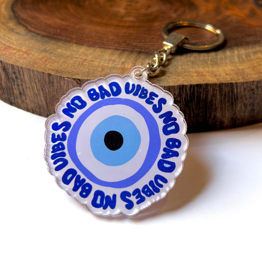No Bad Vibes Keychain