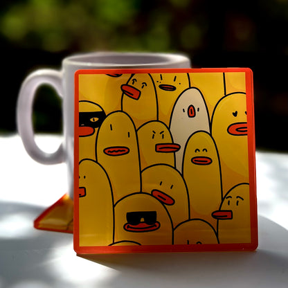 Duck Army Acrylic Coaster