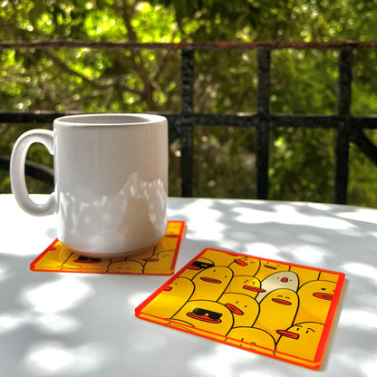 Duck Army Acrylic Coaster