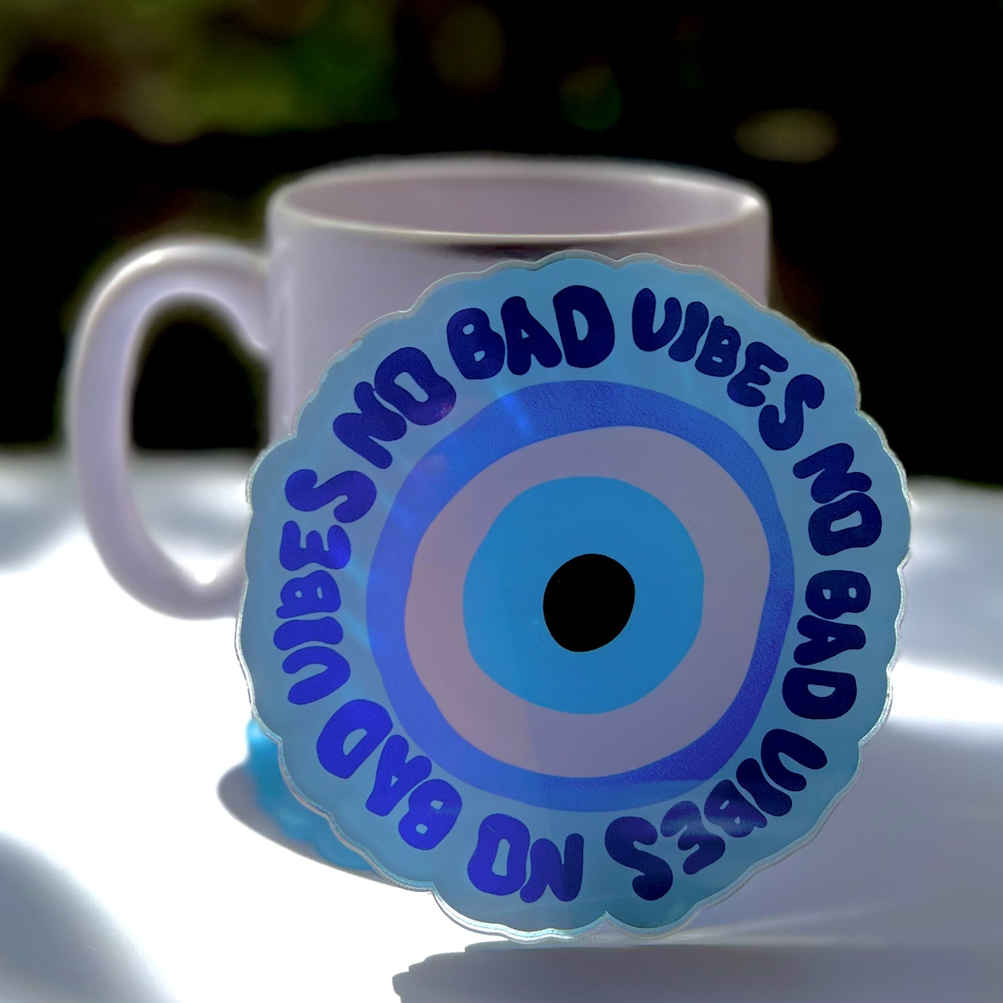 No Bad Vibes Acrylic Coaster