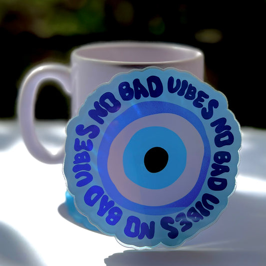 No Bad Vibes Acrylic Coaster
