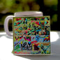 Marvel Retro Comic Collage Acrylic Coaster