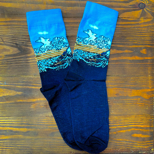 The Great Wave (Art) Socks