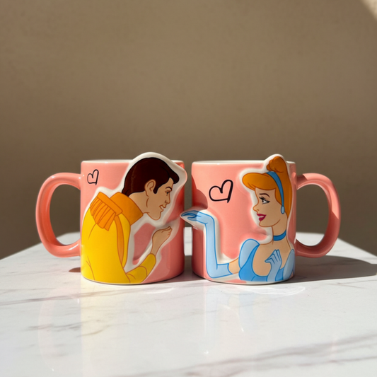 Ever After Duo Mugs: Cinderella & Prince Charming Edition
