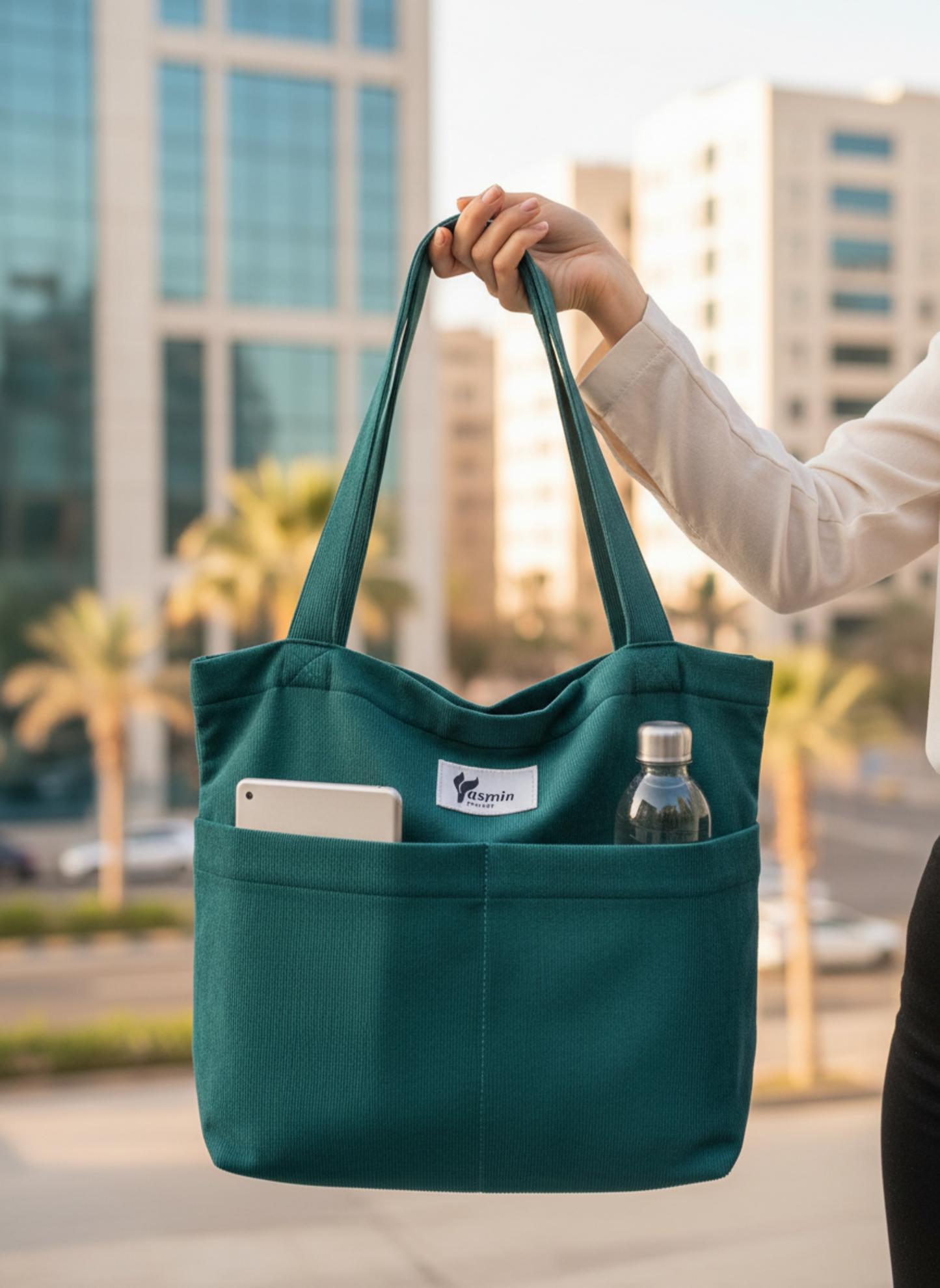The Everyday Tote Bag | Royal Green