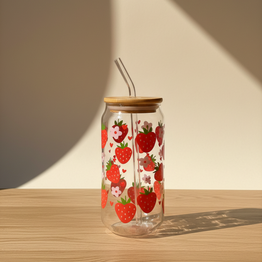 Berry Sweet: Strawberry Harvest Glass Can