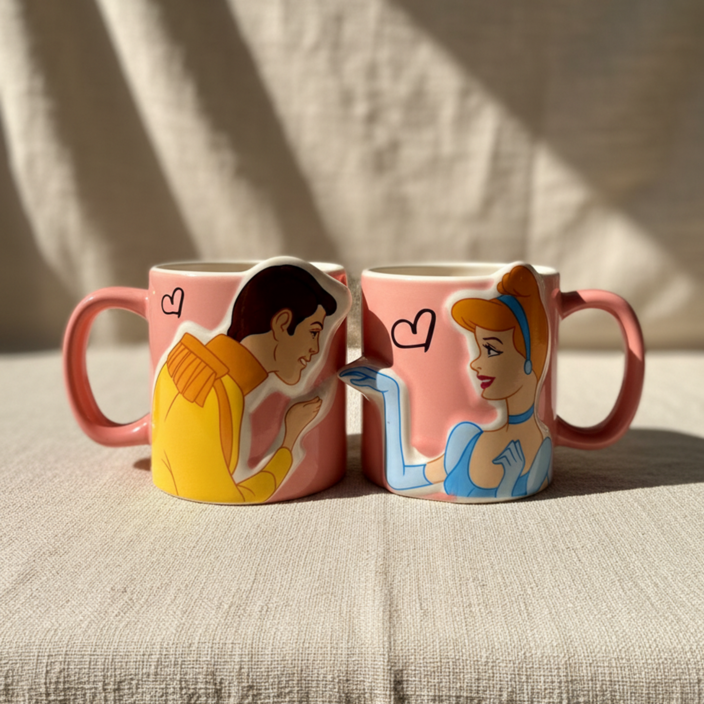 Ever After Duo Mugs: Cinderella & Prince Charming Edition