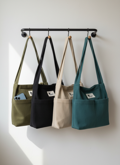 The Everyday Tote Bag | Olive Moss