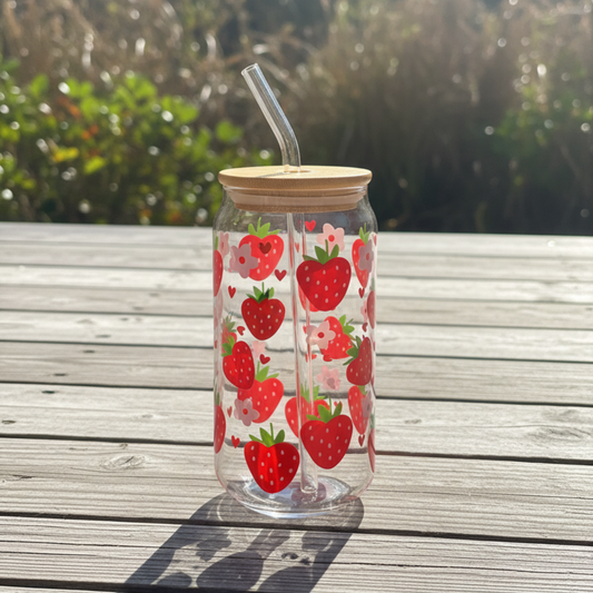 Berry Sweet: Strawberry Harvest Glass Can