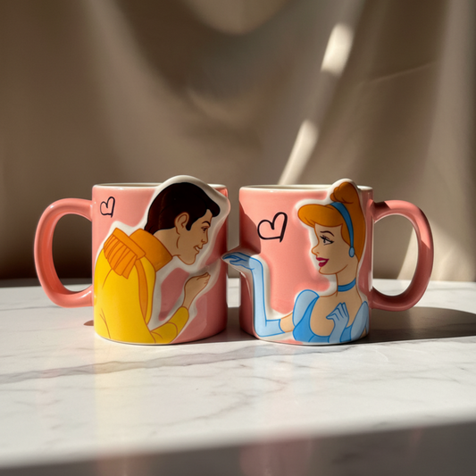 Ever After Duo Mugs: Cinderella & Prince Charming Edition