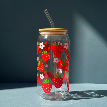 Berry Sweet: Strawberry Harvest Glass Can
