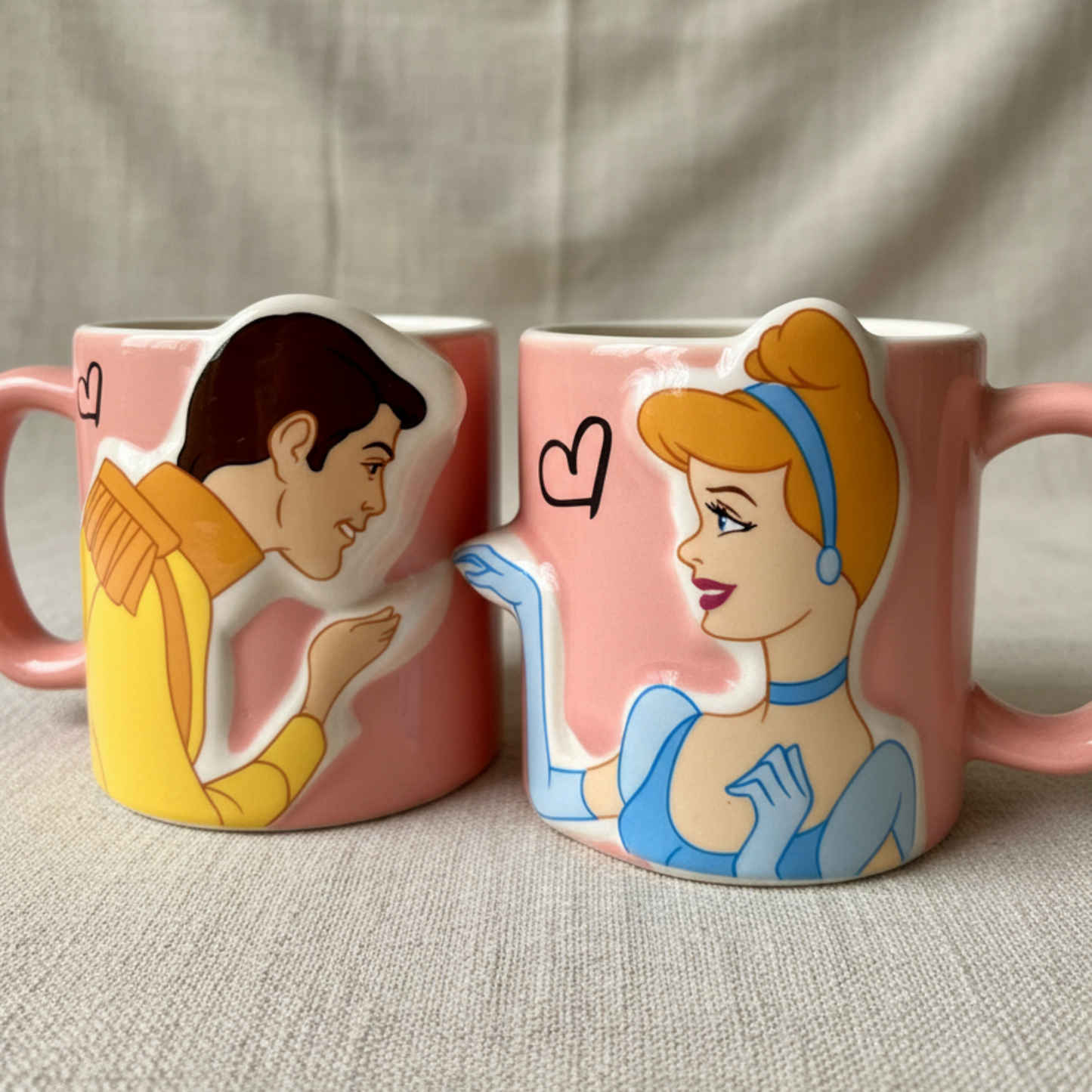 Ever After Duo Mugs: Cinderella & Prince Charming Edition