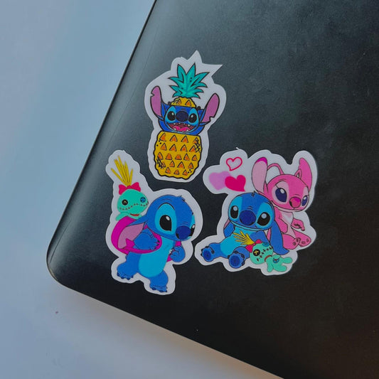 Tropical Stitch & Angel Sticker Set