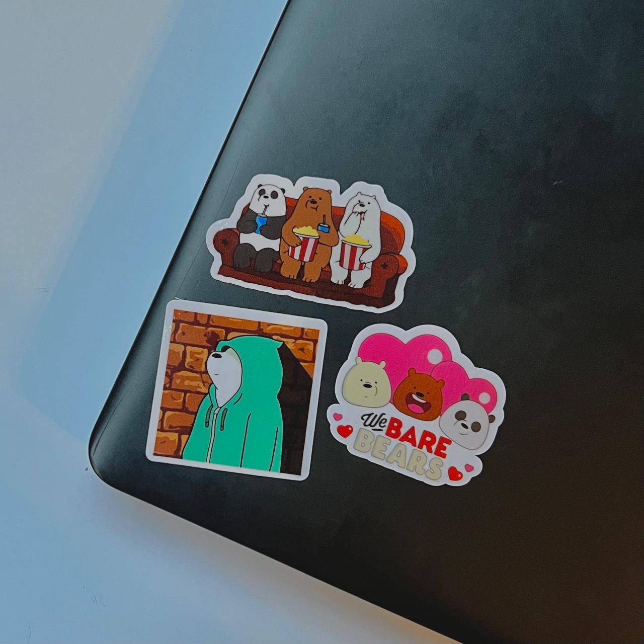 The Bare Bears Trio Sticker Set