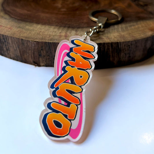 Naruto Logo Acrylic Keychain