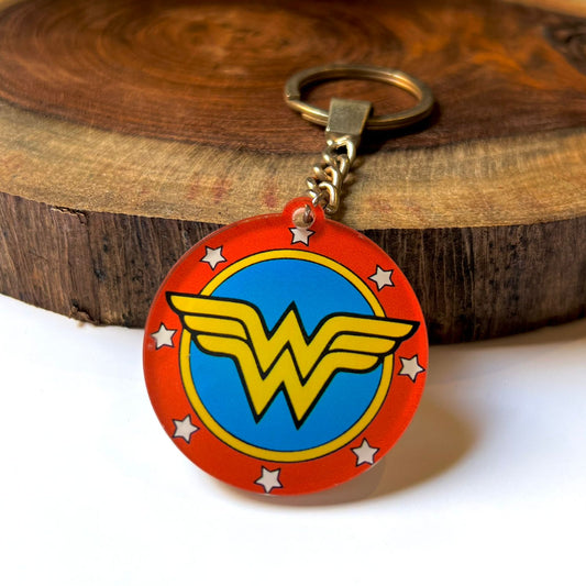 Wonder Woman Logo Acrylic Keychain