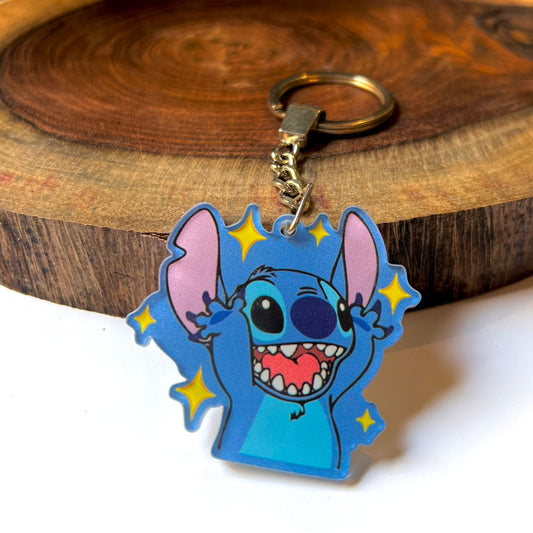 Stitch Sparkling Joy Acrylic Keychain