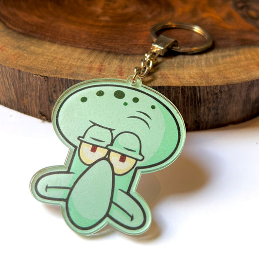 Squidward Unamused Acrylic Keychain