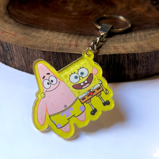 SpongeBob & Patrick Best Friends Acrylic Keychain