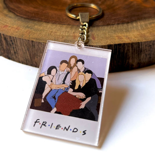 Friends TV Show Polaroid Acrylic Keychain