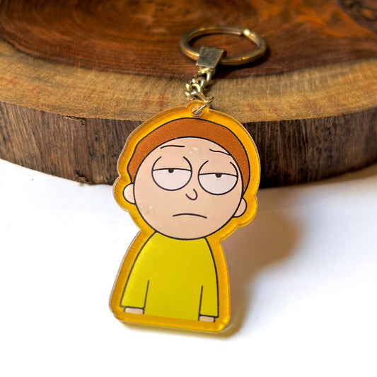 Morty Unamused Acrylic Keychain