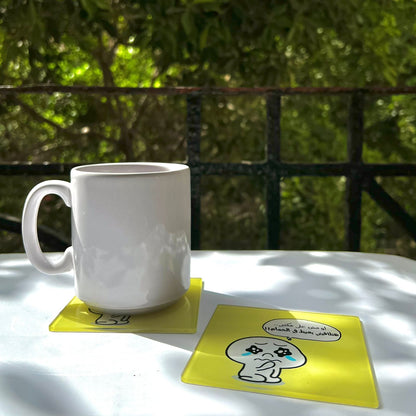"B3ait Fel Hamam" Funny Acrylic Coaster