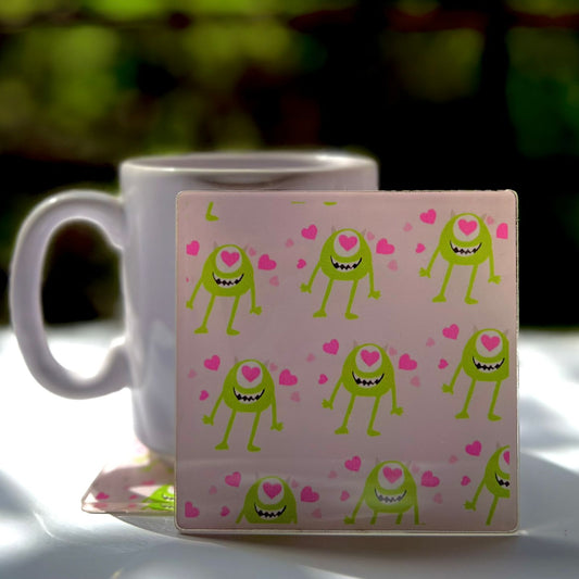 Mike Wazowski "Heart Eyes" Acrylic Coaster