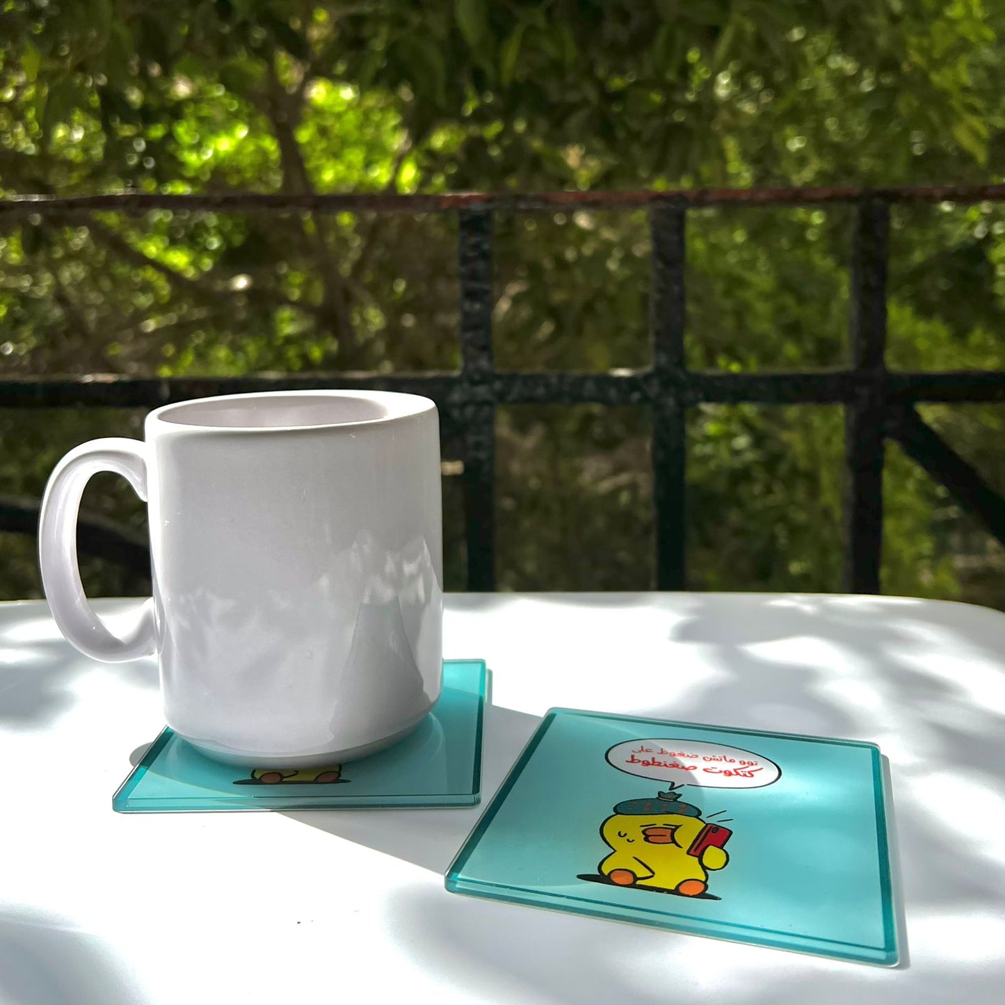 "Too Much Dghoot" Katkout Acrylic Coaster