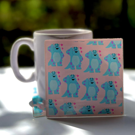 Sulley "Shy Hearts" Acrylic Coaster