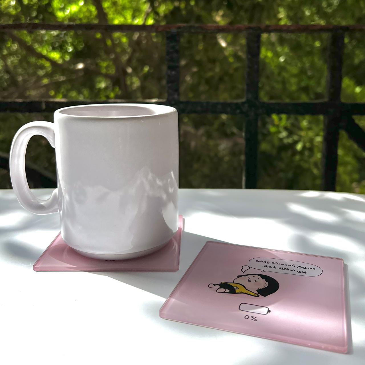 "Strong Independent" Pink Acrylic Coaster