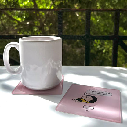 "Strong Independent" Pink Acrylic Coaster
